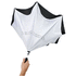 Inversiovärjätty 23" Yoon- suora sateenvarjo, valkoinen, musta lisäkuva 4